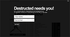 Desktop Screenshot of destructed.info
