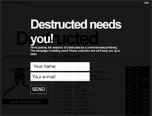Tablet Screenshot of destructed.info